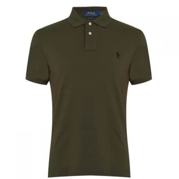 Polo Ralph Lauren Custom Slim Fit Polo - Company Olive