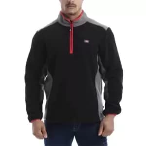 Lee Cooper Half Zip Fleece Mens - Black