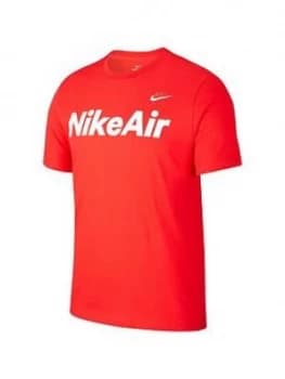 Nike Sportswear Air Short Sleeve T-Shirt - Red/White