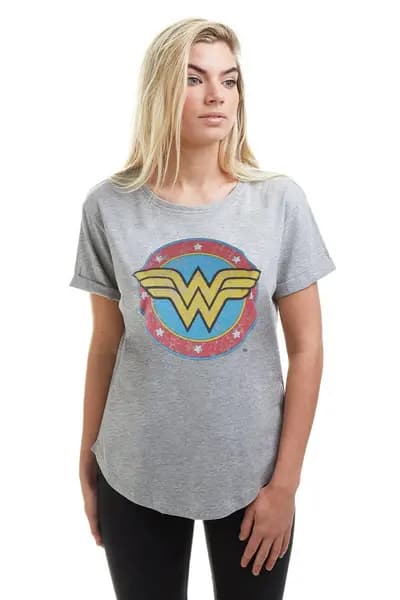 DC Comics WW Classic Cotton T-Shirt Grey