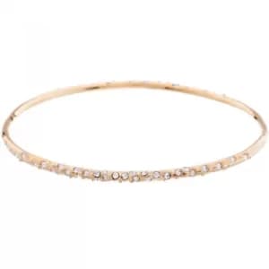 Ladies Karen Millen Gold Plated CRYSTAL SPRINKLE BANGLE SM