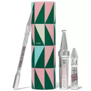 benefit Fluffin Festive Brows Precisely my Brow Pencil and Brow Gels Gift Set (Various Shades) - 4 Warm Deep Brown