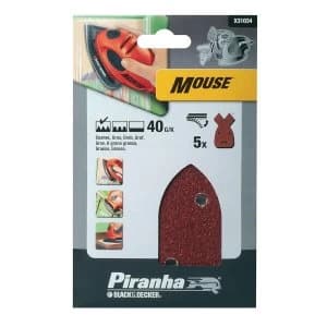 Black and Decker Mouse Sanding Sheets - Pack of 5 40g