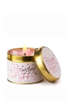 Powder Puff Tin Candle