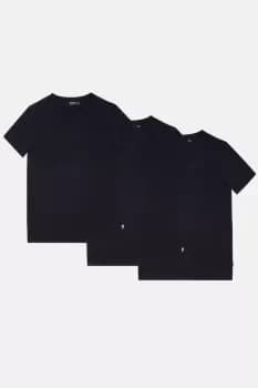 3 Pack Navy Crew Neck T-Shirts