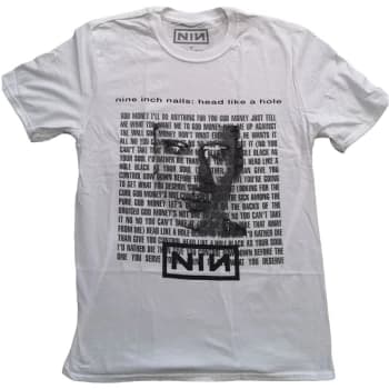 Nine Inch Nails - Head Like A Hole Unisex Large T-Shirt - White