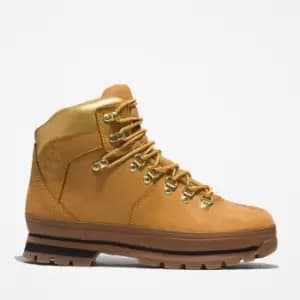 Timberland Euro Hiker Hiking Boot For Her In Yellow Light Brown, Size 3.5