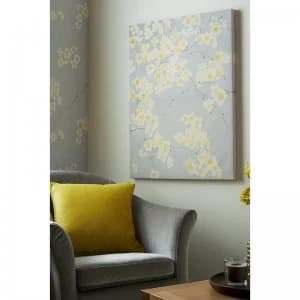 Radiance Orchid Metallic Floral Printed Canvas