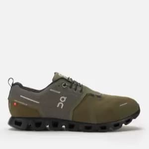 ON Mens Cloud 5 Waterproof Running Trainers - Olive/Black - UK 10