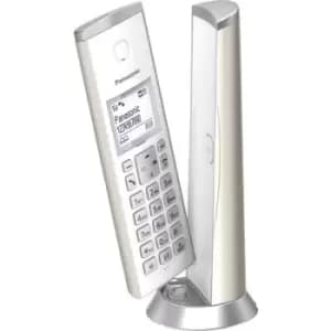 Panasonic KX-TGK220GN Cordless analogue Answerphone, Designer phone, Hands-free, base, incl. handset Champagne