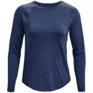 Under Armour Rush Mesh Long Sleeve T Shirt Womens - Blue
