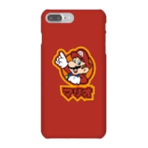 Nintendo Super Mario Mario Kanji Phone Case - iPhone 7 Plus - Snap Case - Gloss
