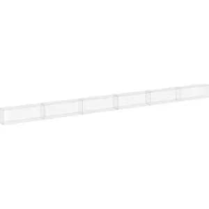 Gabion Wall with Covers Galvanised Steel 900x30x50cm Vidaxl Silver