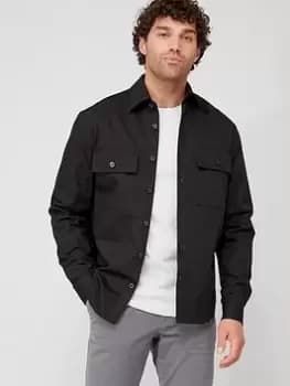 BOSS S-owen-2p-c1-233 Relaxed Fit Shirt - Black, Size 2XL, Men