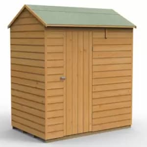 6' x 4' Forest Shiplap Dip Treated Windowless Reverse Apex Wooden Shed (1.88m x 1.34m)