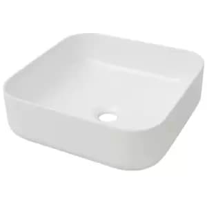 VidaXL Basin Square Ceramic - White