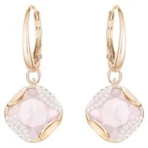 Ladies Swarovski Rose Gold Plated Heap Earrings
