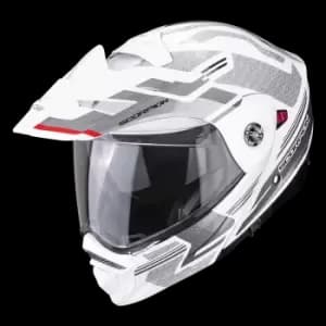 Scorpion Adx-2 Carrera Pearl White-Silver 2XL