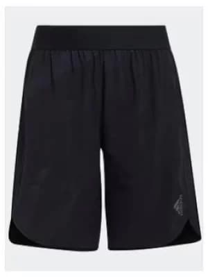 adidas Aeroready Designed 4 Sport Graphic Shorts, Black, Size 9-10 Years