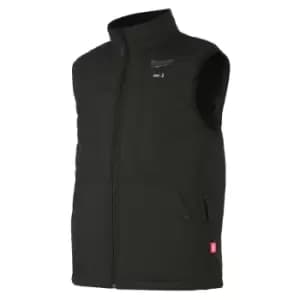 Milwaukee - M12 large Heated Puffer Vest Gilet Black 12V M12HPVBL2 Washable bare
