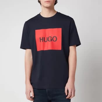 HUGO Mens Dulive T-Shirt - Dark Blue - XL
