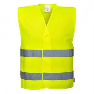 Portwest VISITOR Class 2 Hi Vis Waistcoat Yellow 2XL / 3XL