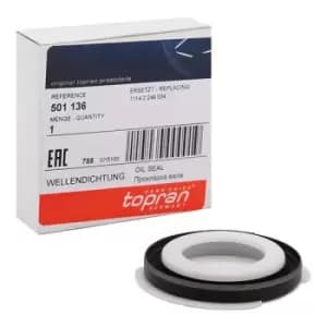 TOPRAN Crankshaft Seal 501 136 Crankshaft Gasket,Shaft Seal, crankshaft BMW,3 Touring (E91),3 Limousine (E46),3 Limousine (E90),5 Limousine (E60)