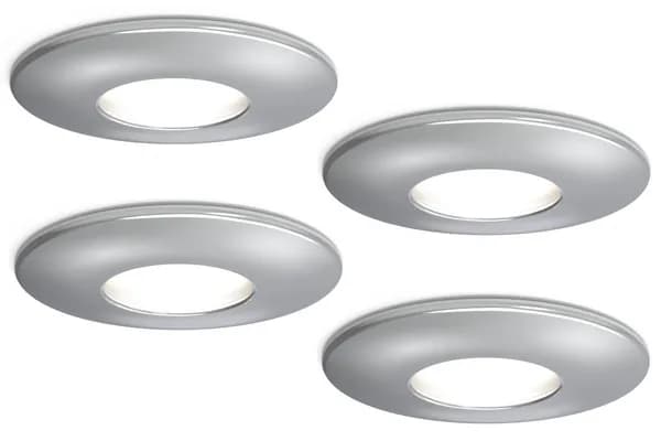 4lite 4lite IP65 GU10 Fire-Rated Downlight - Chrome (Pack of 4) 4L1/2201x4