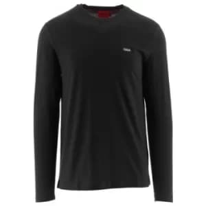 HUGO Black Long Sleeved Derol 212 T-Shirt