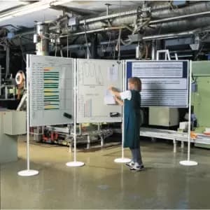 Legaline Whiteboard 120X150CM Floor System