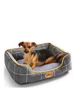 Silentnight Impress Memory Foam Pet Bed - Grey Check - Large