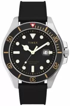 Timex TW2V27200 Harborside Coast Black Silicone Strap Watch