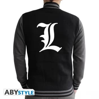 Death Note - L Symbol Mens Large Hoodie - Black