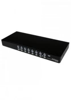 StarTech 16 Port 1U Rack Mount USB KVM Switch with OSD