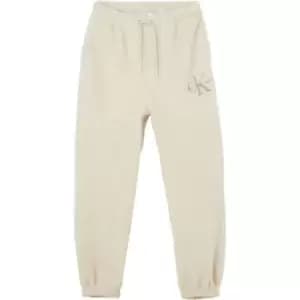 Calvin Klein Jeans Genderless Monologo Sherpa Pant - Beige