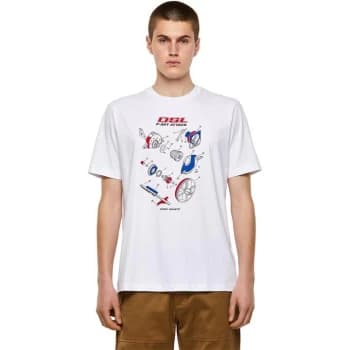 Diesel DSL P-Art T Shirt - White 100