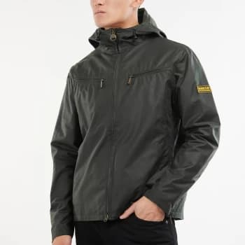 Barbour International Mens Division Wax Jacket - Sage - S