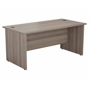 TC Office Rectangular Desk with Panel End Legs 1800 x 800mm, Grey Oak Effect