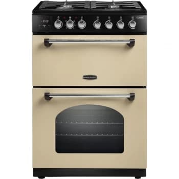 Rangemaster Classic 60 CLA60DFFCR/C Dual Fuel Cooker - Cream / Chrome - A/A Rated