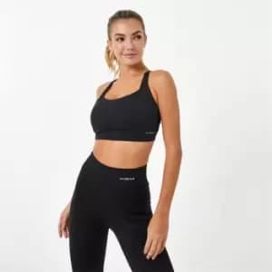 LA Gear High Support Sports Bra - Black