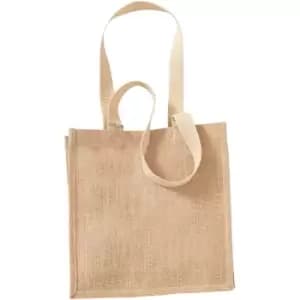 Westford Mill Jute Compact Tote Bag - 10 Litres (One Size) (Natural) - Natural