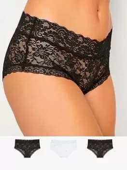 Long Tall Sally 3 Pack Floral Lace Shorts, Multi, Size 14-16, Women