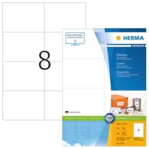 HERMA Labels Premium A4 105x74mm white paper matt 800 pcs.