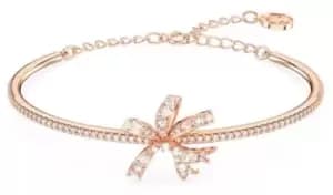 Swarovski 5647565 Volta Bangle Bow, White, Rose gold-tone Jewellery
