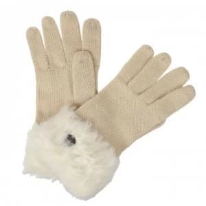Regatta Luz Faux Fur II Gloves - LightVanilla
