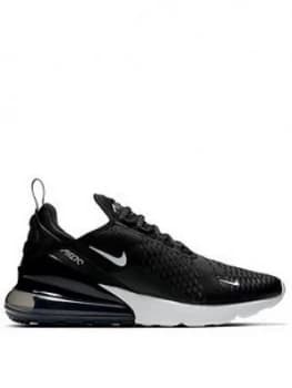 Nike Air Max 270 - Black/Multi, Black/White, Size 3, Women