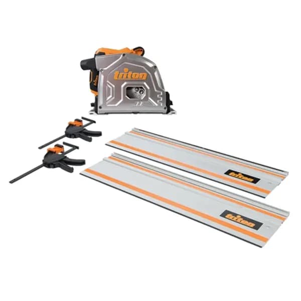 Triton 1400W Track Saw Kit 185mm 4pce - TTS185KIT