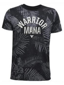 Urban Armor Gear Boys Project Rock Warrior Mana T-Shirt - Black, Size 13 Years, XL