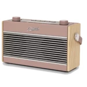 Roberts Rambler BTS DAB DAB+ FM RDS Stereo Digital Radio with Bluetooth Alarms and ECO Power Saving Mode Dusky Pink