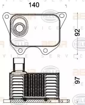 x1 Behr Heat Exchanger 8MO376797-011 Genuine replacement part for Car Made in CN